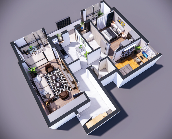Apartament Nou 3 camere de vanzare Bucium