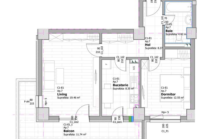 Apartament 2 camere de vanzare Tatarasi