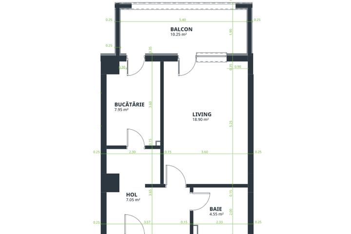 Apartament Nou 2 camere de vanzare Nicolina - C.U.G.