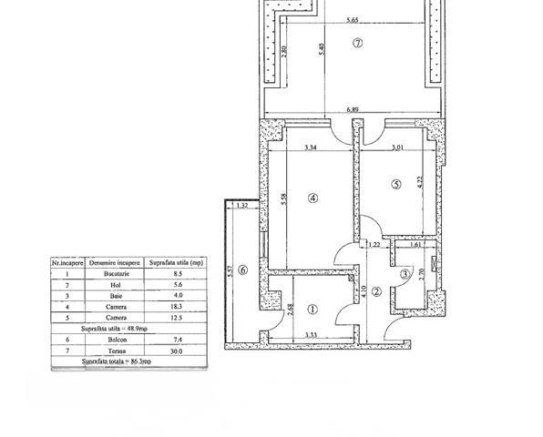 Apartament 2 camere de vanzare C.U.G.