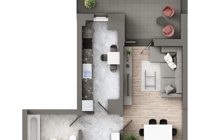 Apartament Nou 1 camere de vanzare Galata