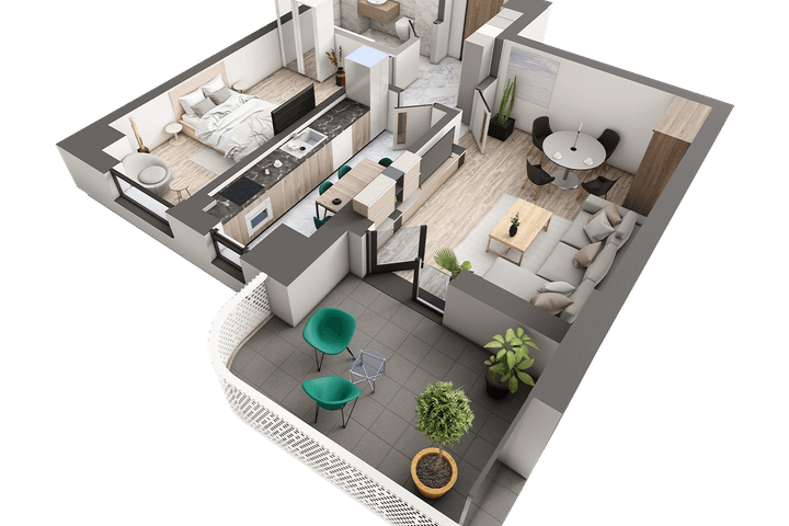 Apartament Nou 2 camere de vanzare Galata