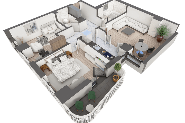 Apartament Nou 3 camere de vanzare Galata