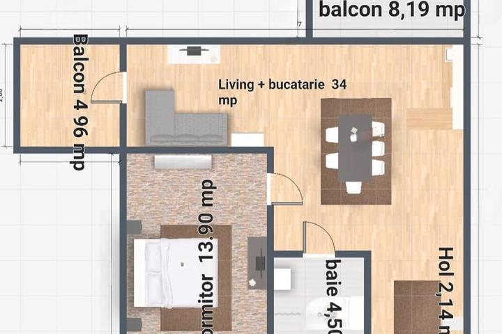 Apartament 2 camere de vanzare Iasi Miroslava Miroslava
