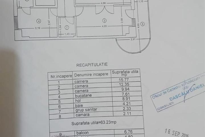 Apartament 3 camere de vanzare Gara