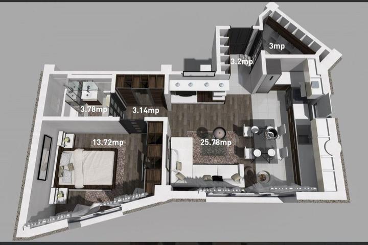 Apartament 2 camere de vanzare Baroque Residence Bucium