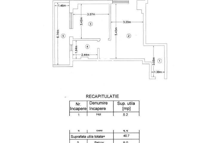 Apartament 2 camere de vanzare Bucium