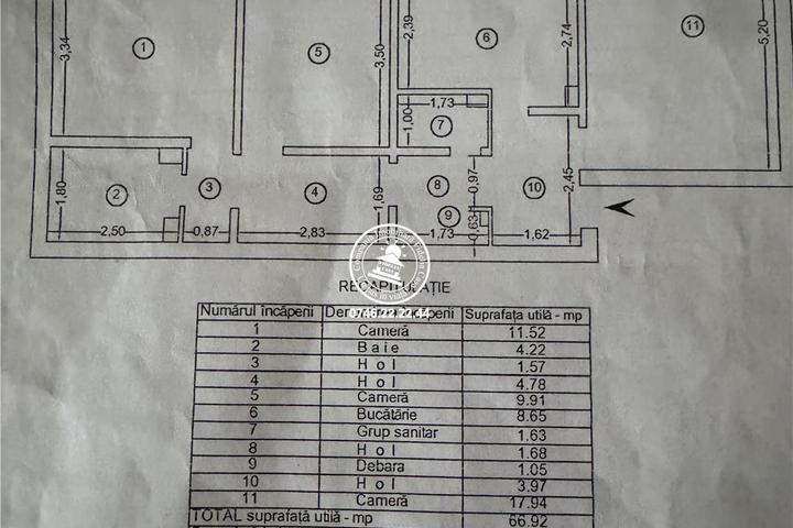 Apartament 3 camere decomandat 7135 mp 2 băi etaj 3/4 – Nicolina 1 Str. Orientului