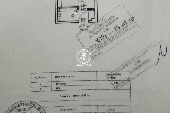 Comision 0% - Cameră de cămin de vânzare – Frumoasa | Etaj 3/4 | 16 mp
