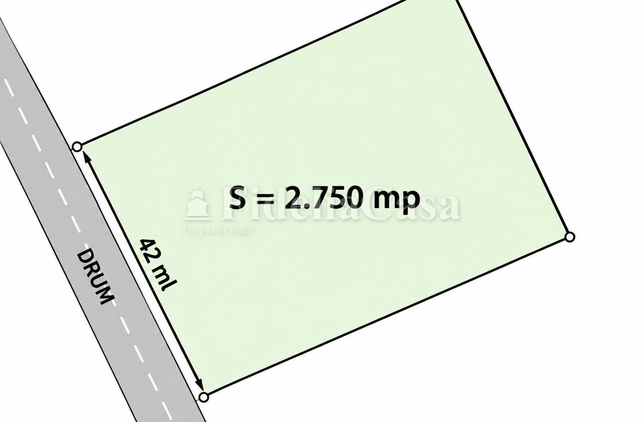Teren 2750 mp - Poiana cu Cetate