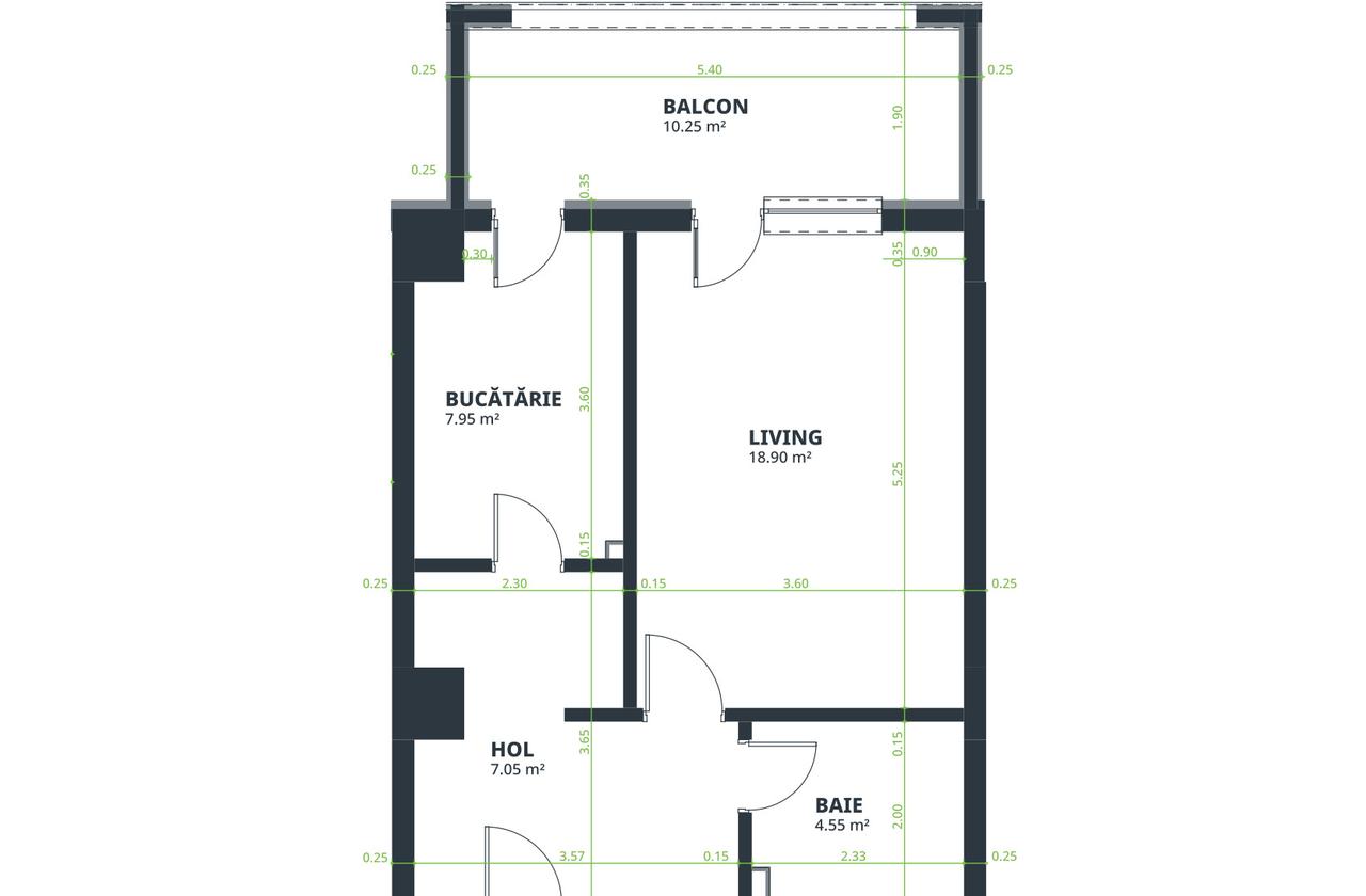 Apartament Nou 2 camere de vanzare Nicolina - C.U.G.