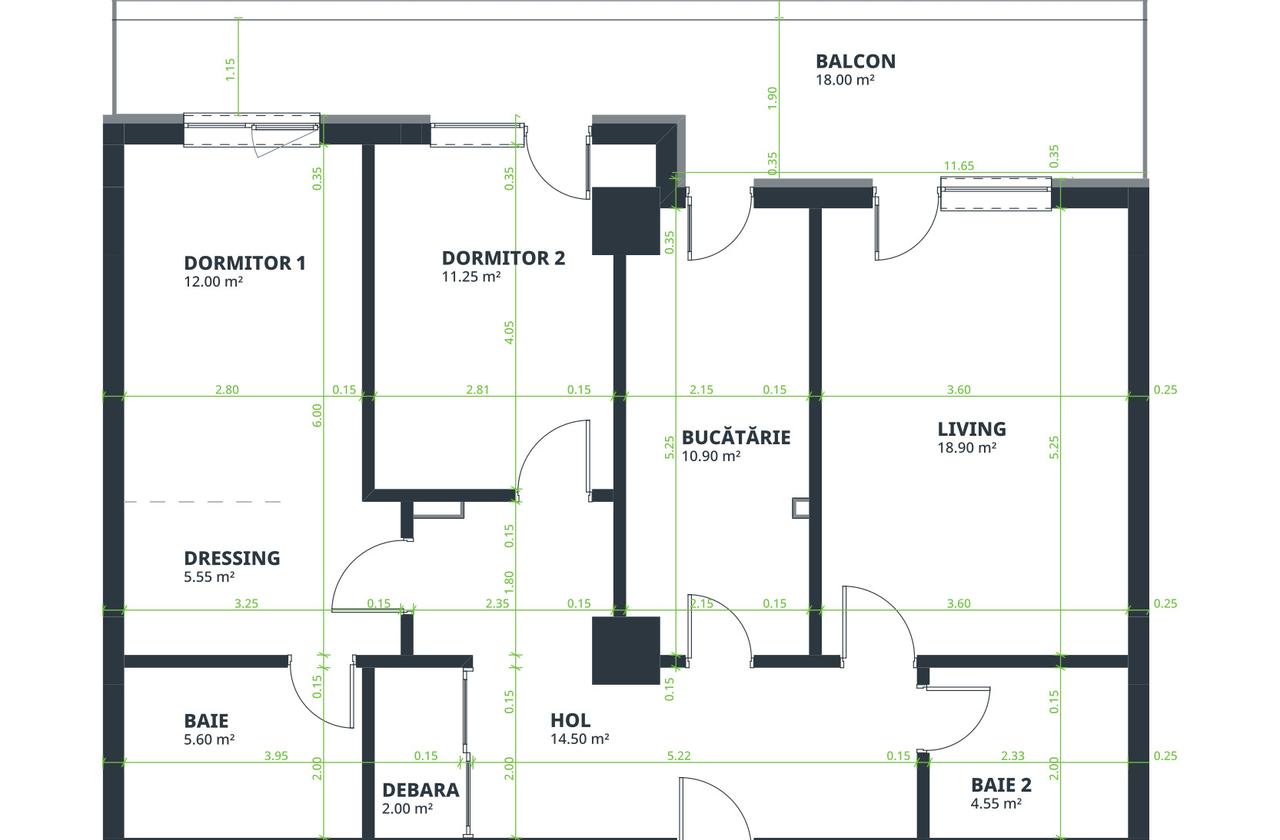 Apartament Nou 3 camere de vanzare Nicolina - C.U.G.