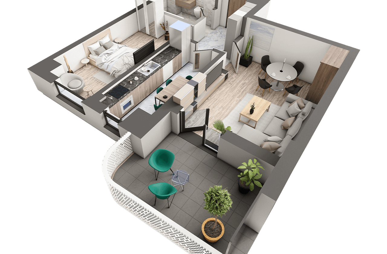 Apartament Nou 2 camere de vanzare Galata