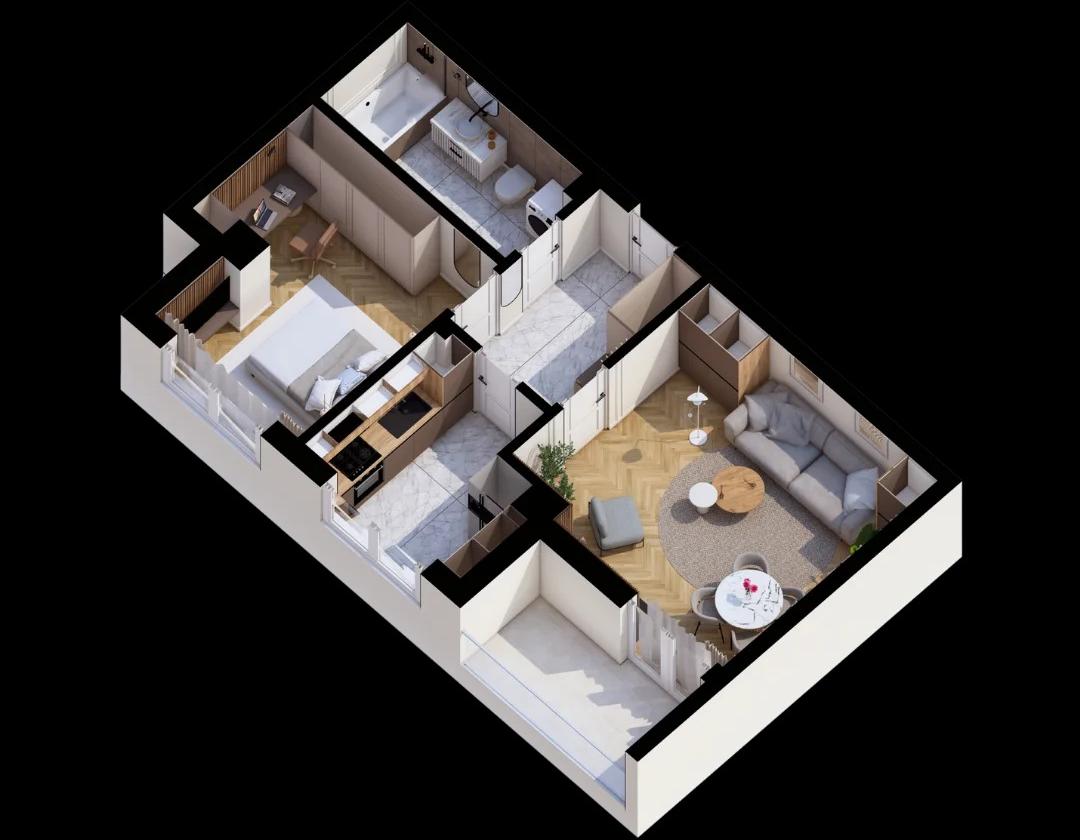 Apartament 2 camere de vanzare C.U.G.