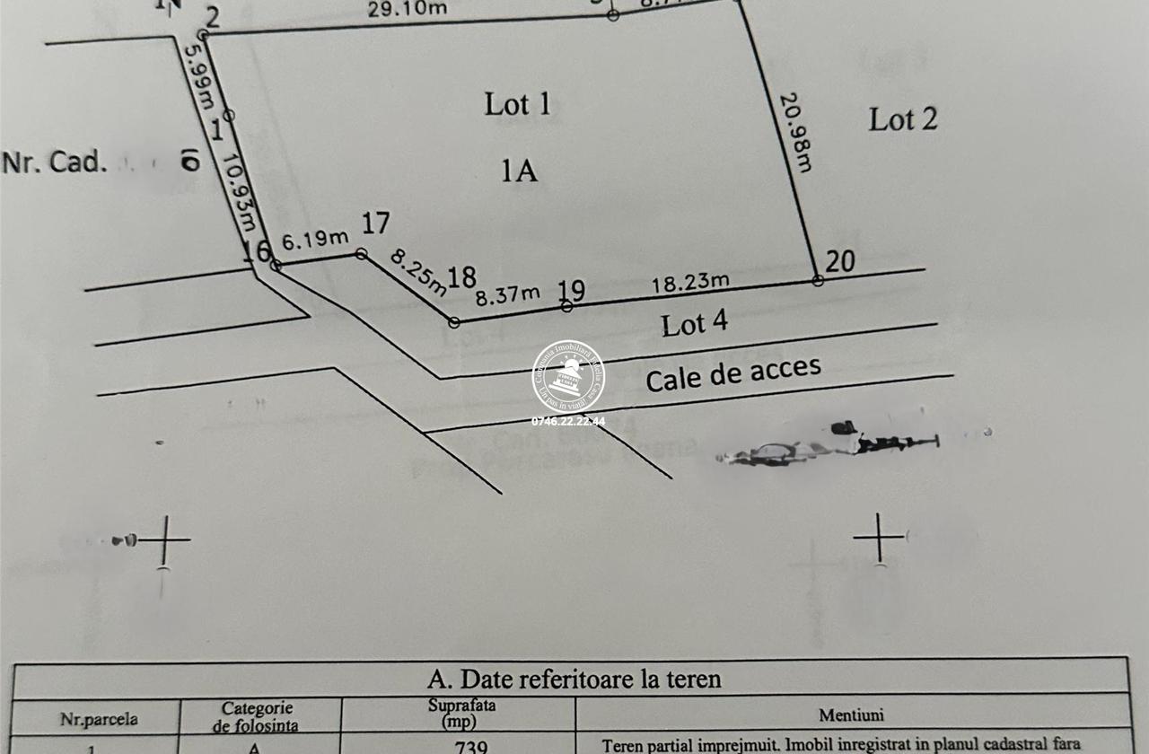 Teren intravilan 739 mp Mogosesti - Iasi