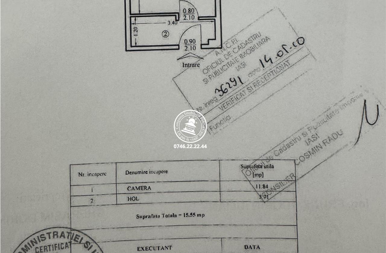 Comision 0% - Cameră de cămin de vânzare – Frumoasa | Etaj 3/4 | 16 mp